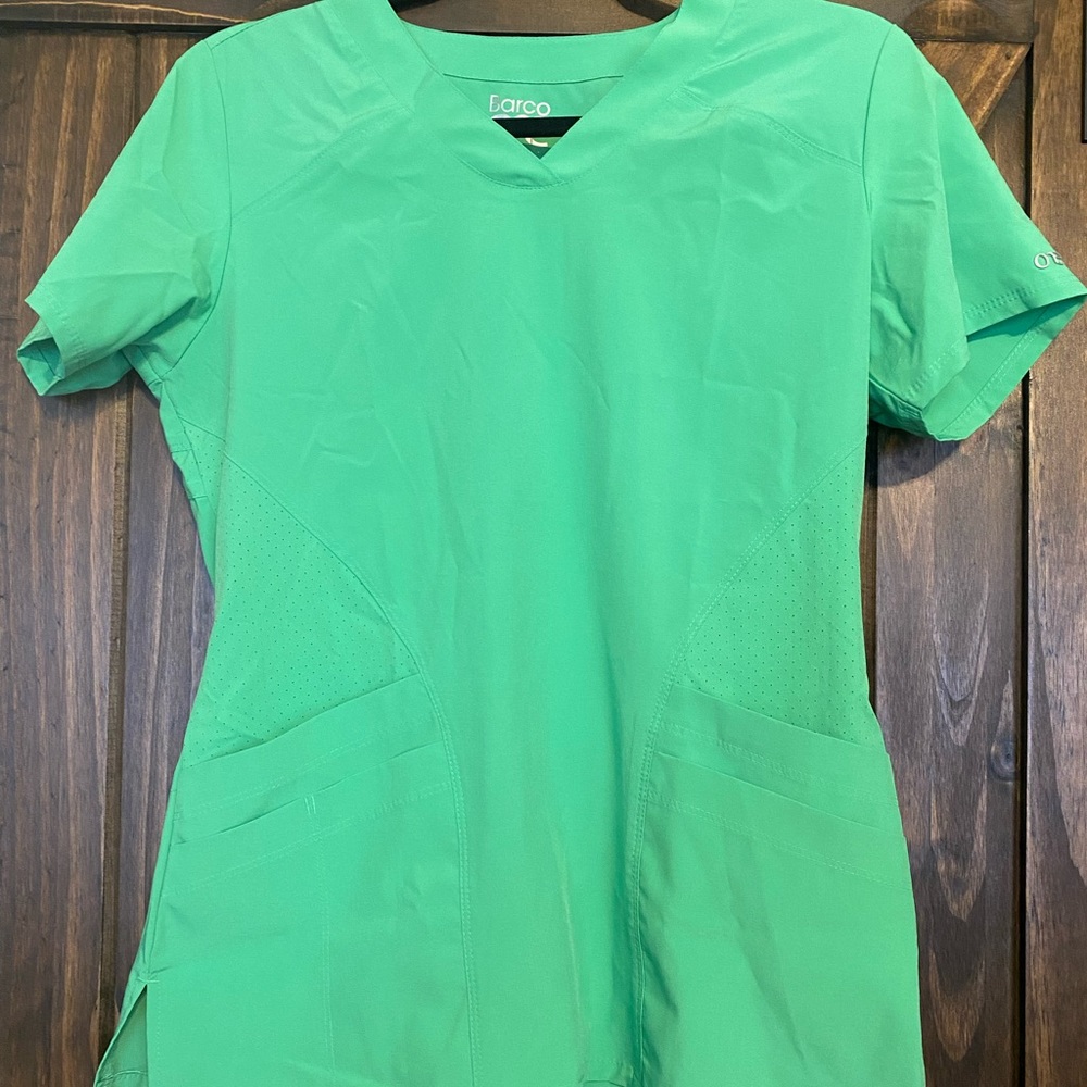 Barco One Green Scrub Top